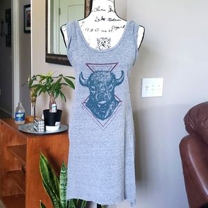 Buffalo Print Casual Dress